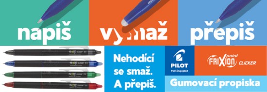 Kuličkové pero Pilot Frixion Clicker