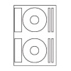 Laserov etikety na CD, prmr 118 mm, bl, 100 list