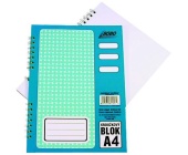 Blok BOBO A4, ist, kroukov, bon spirla, 50 list