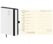 Diář Memory, týdenní, kapesní s gumičkou, bílý 2026