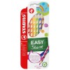 Trojhrann pastelky Stabilo Easy colors pro pravky, 6 ks